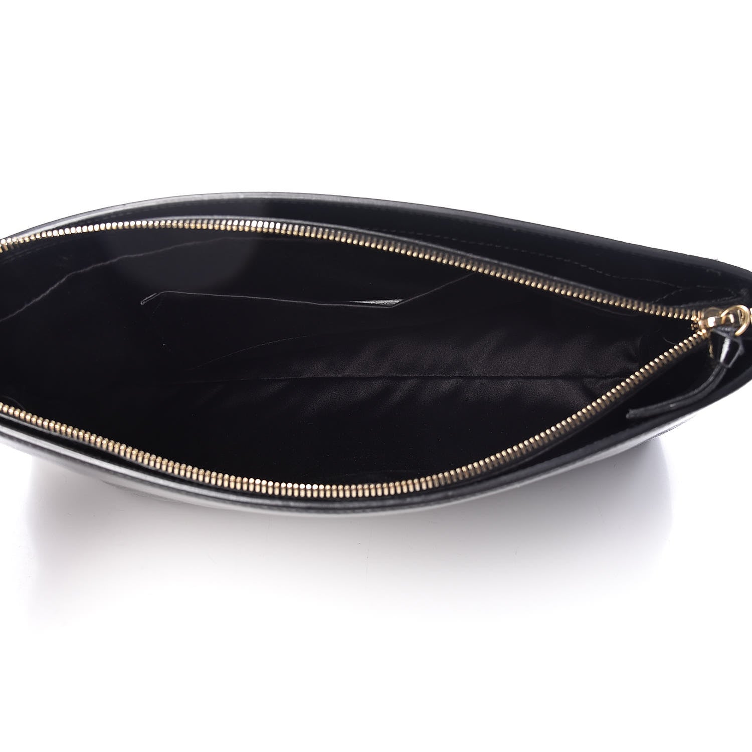 Saint Laurent Patent Oversized Cocktail Clutch Black 5 of 11