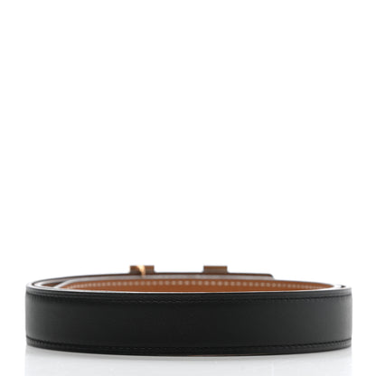 Hermes Swift Epsom 24mm Mini Constance H Belt 80 Black Gold 2 of 6