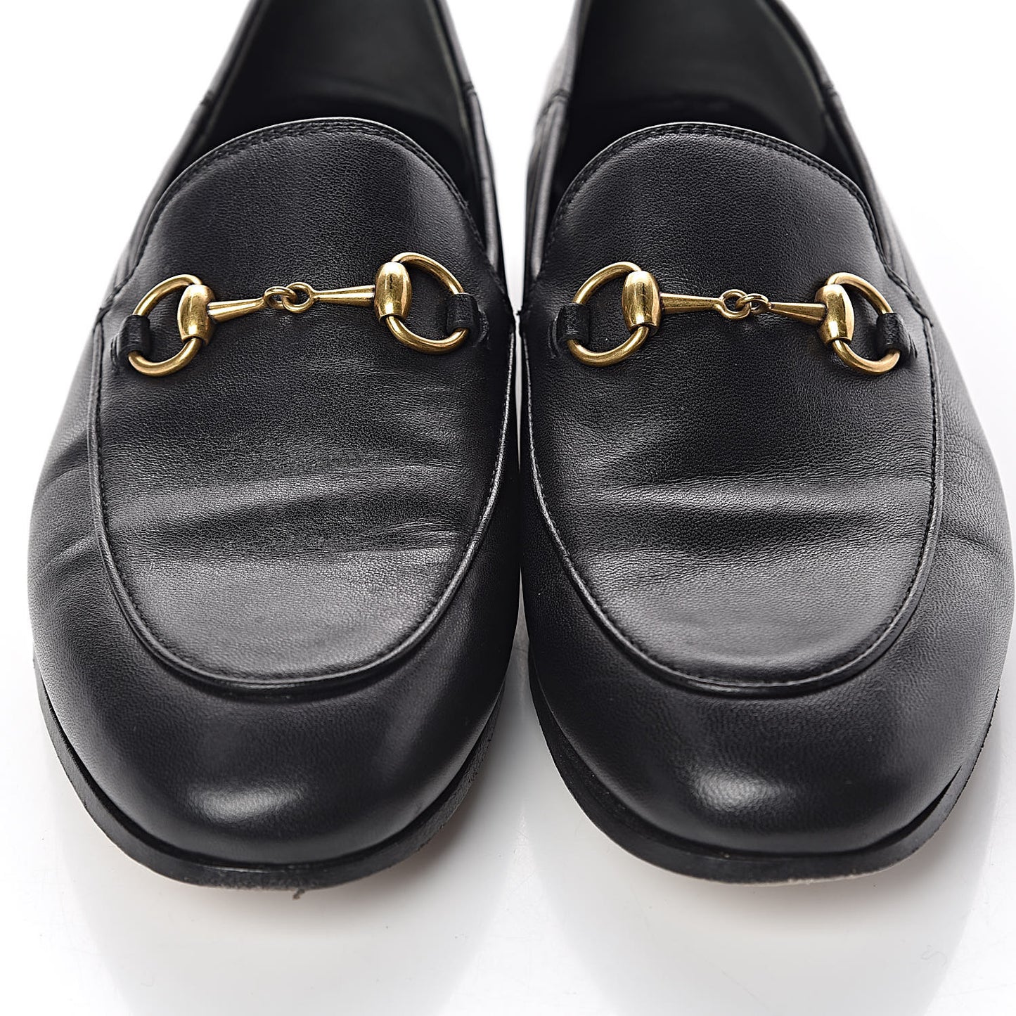 Lambskin Womens Brixton Horsebit Loafers 37 Black