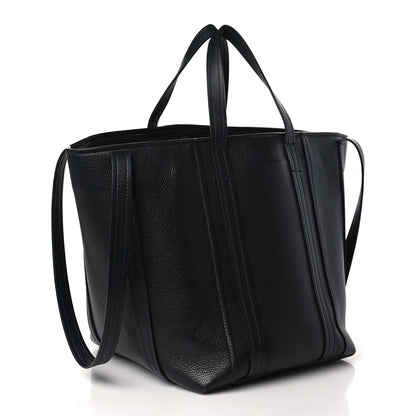 Balenciaga Grained Calfskin XL Everyday North South Shoulder Tote Bag Black 2 of 8