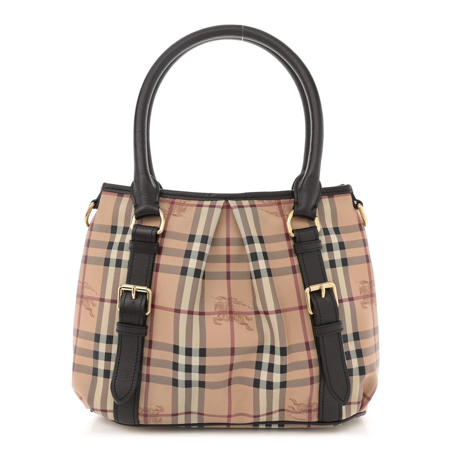Burberry Haymarket Check Small Northfield Tote Chocolate 1 of 14