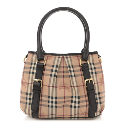 Burberry Haymarket Check Small Northfield Tote Chocolate 1 of 14