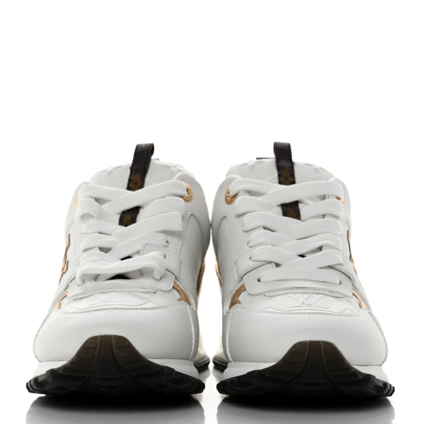 Calfskin Run Away Sneakers 38 White