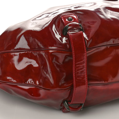 Salvatore Ferragamo Patent Celtico Hobo Red 8 of 11