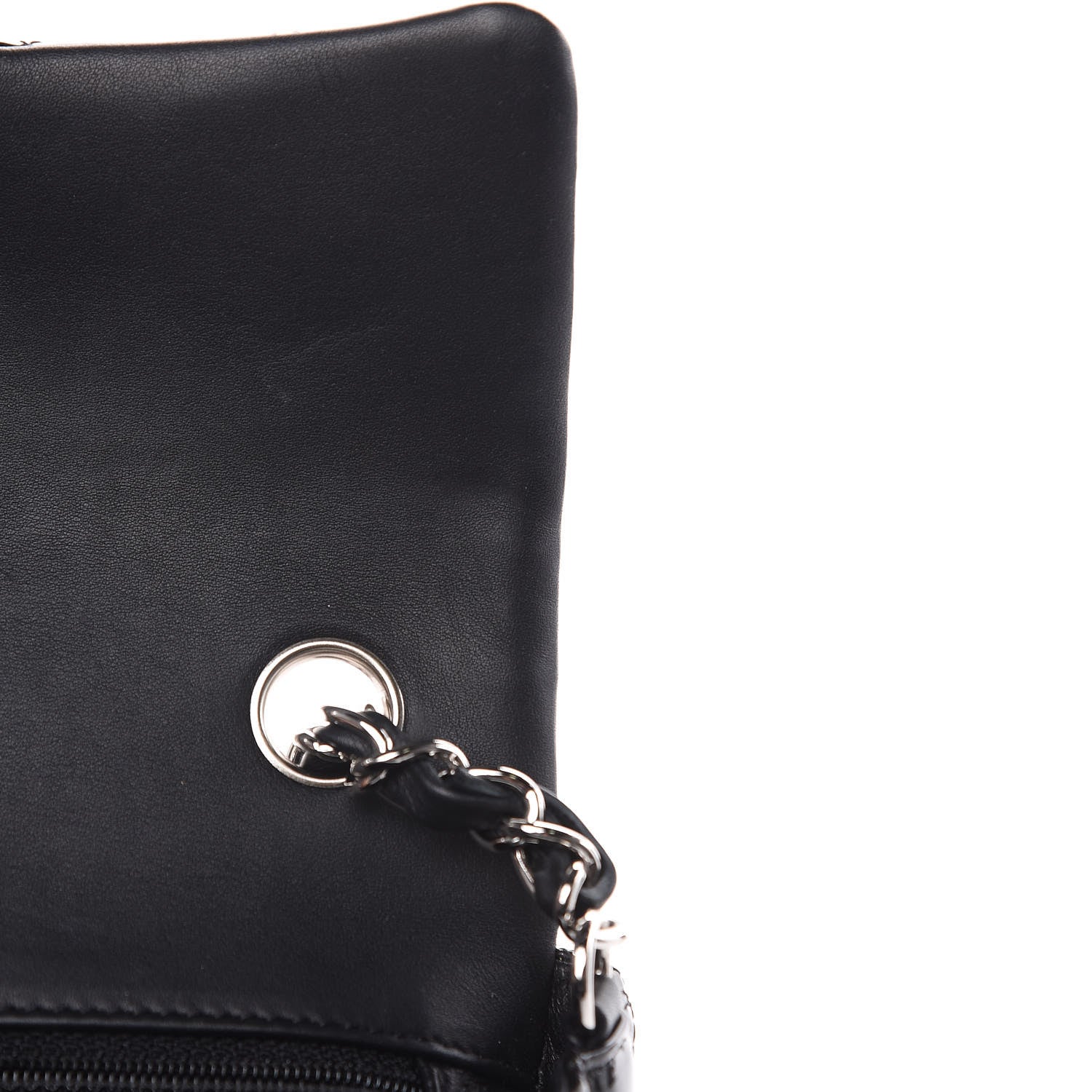 Chanel Striated Patent Quilted Mini Rectangular Flap Black 10 of 12