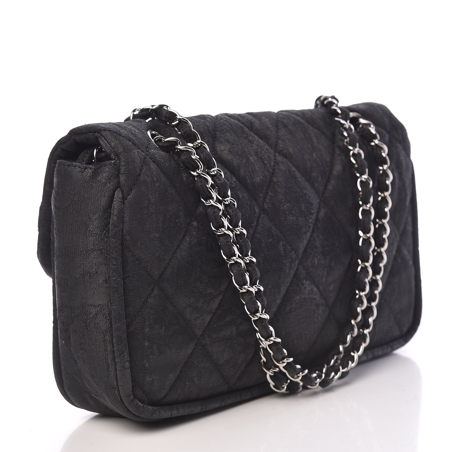 Coated Canvas Quilted Le Marais Flap Black