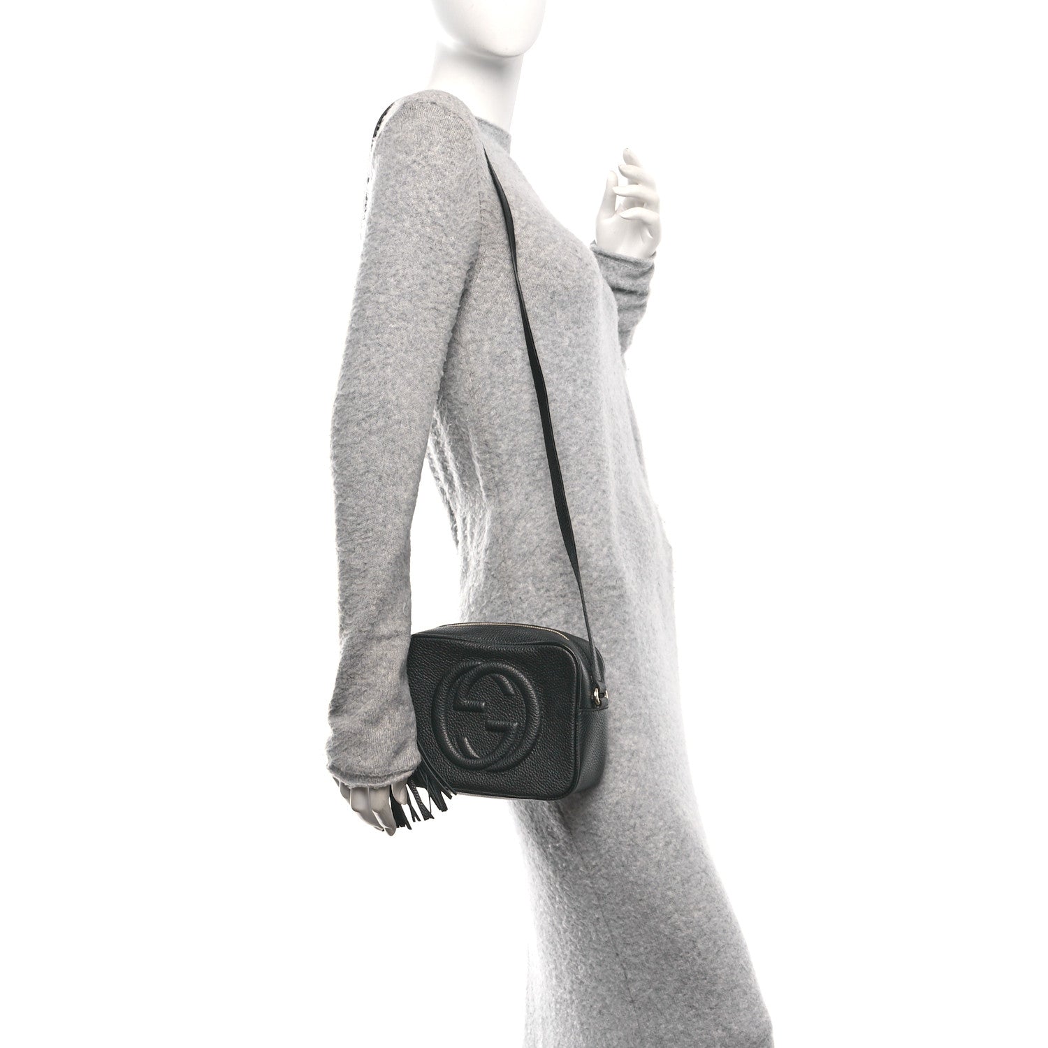 Gucci Pebbled Calfskin Small Soho Disco Bag Black 2 of 11