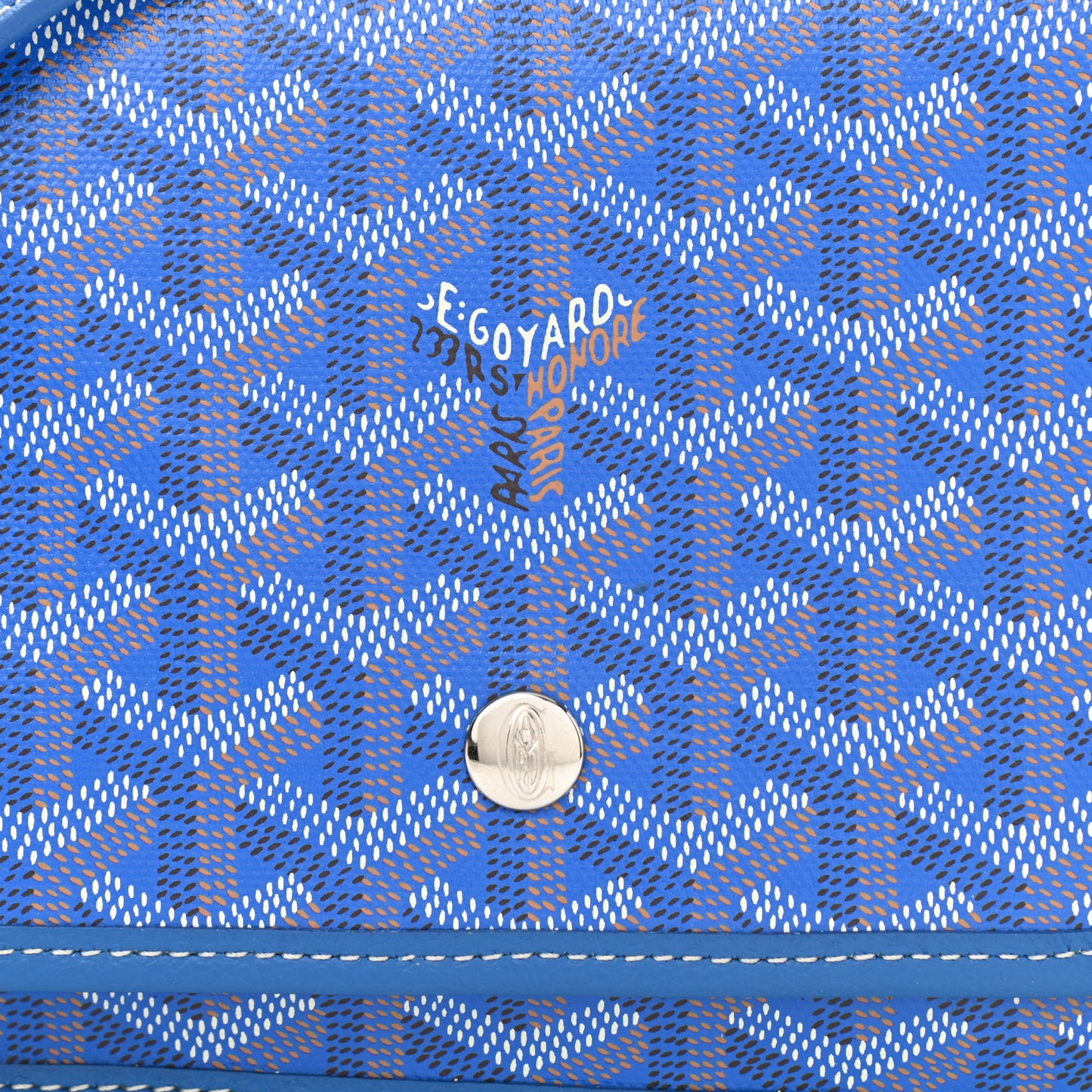 Goyardine Plumet Wallet Clutch Sky Blue