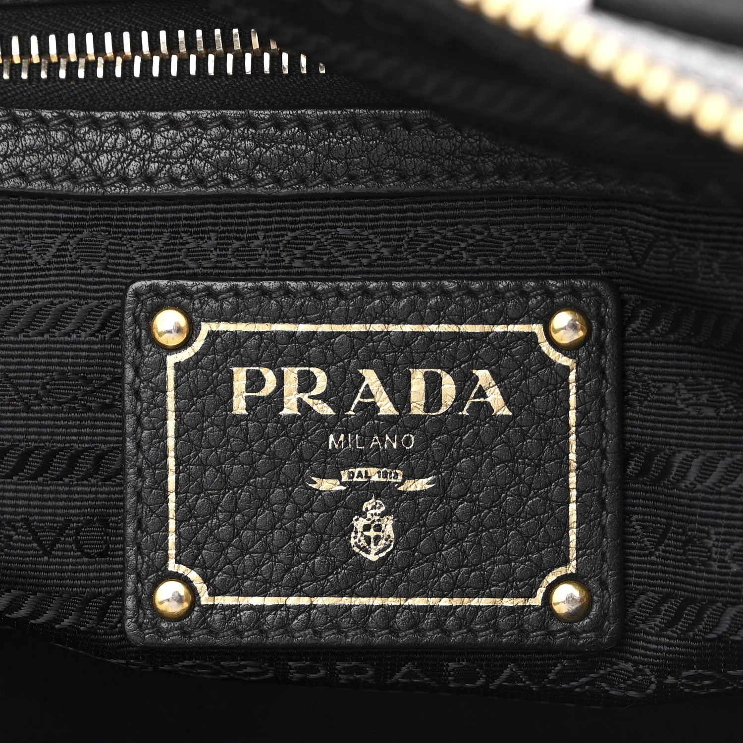 Prada Vitello Daino Shopping Satchel Black 6 of 19