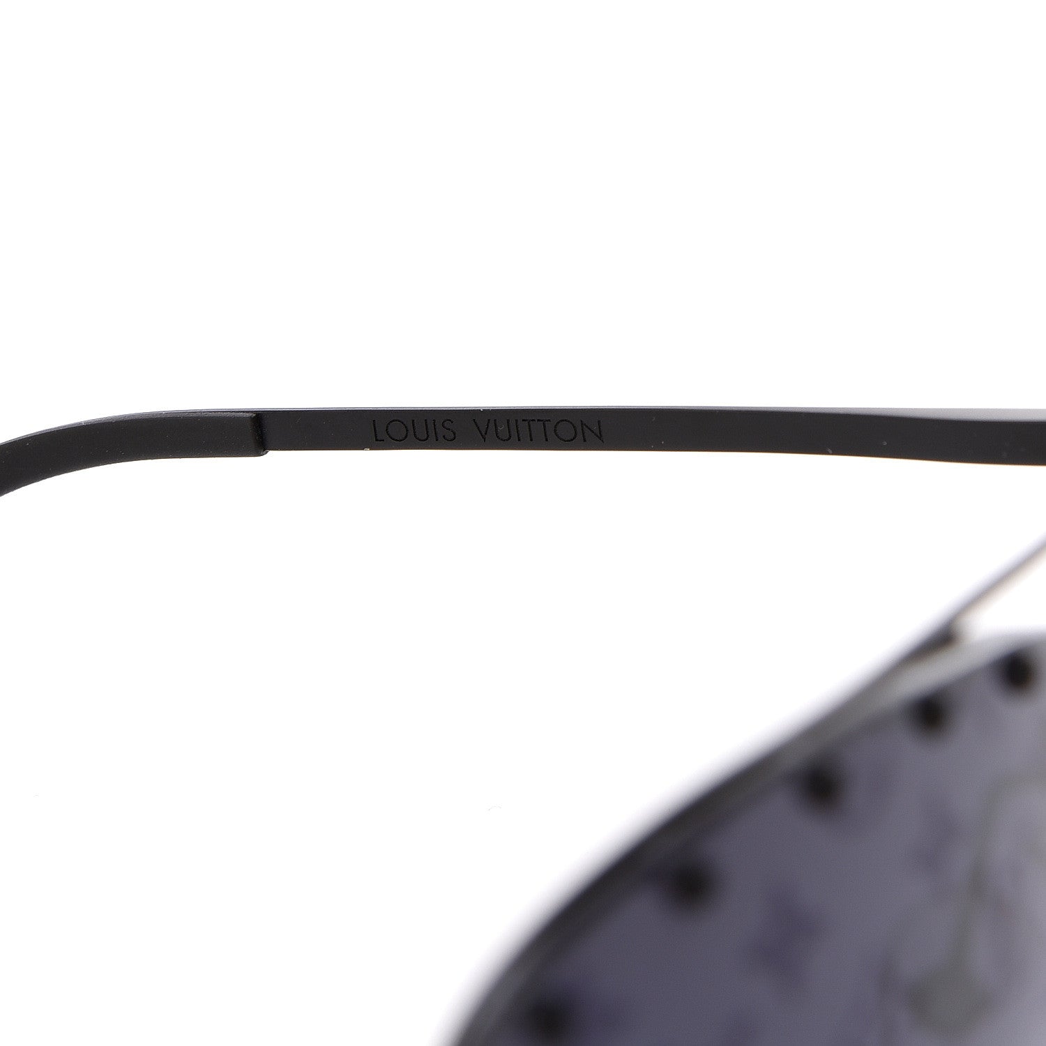Louis Vuitton Monogram The Party Aviator Sunglasses Z0971U Black 5 of 8
