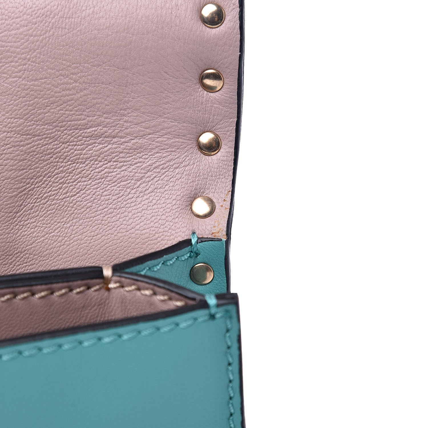 Valentino Garavani Nappa Rockstud Wristlet Clutch Colibri 11 of 13