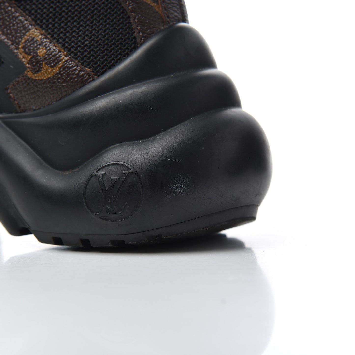 Calfskin Patent Monogram LV Archlight Sneakers 36 Black