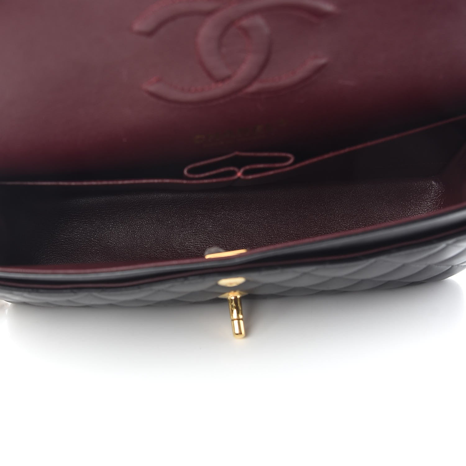 Chanel Lambskin Quilted Medium Double Flap Black 4 of 12