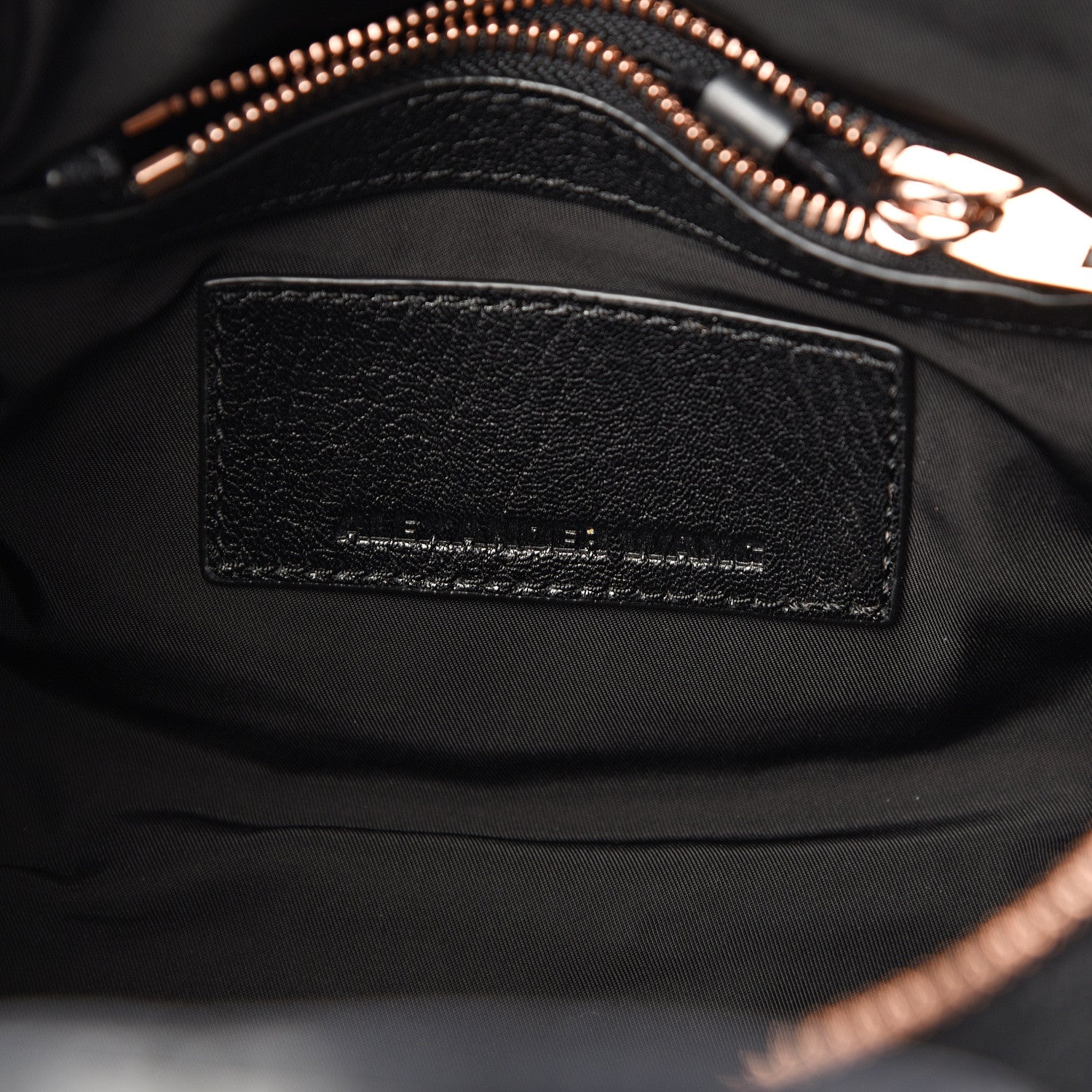 Alexander Wang Pebbled Lambskin Mini Rockie Black Rose Gold Hardware 5 of 9