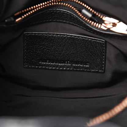 Alexander Wang Pebbled Lambskin Mini Rockie Black Rose Gold Hardware 5 of 9