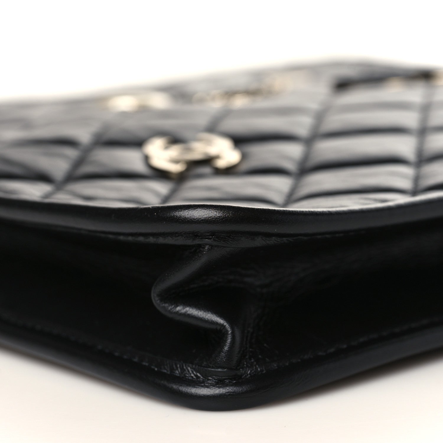 Chanel Aged Calfskin Small Charms Shopping Bag Black 8 of 8