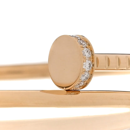 Cartier 18K Yellow Gold Diamond Small Juste Un Clou Bracelet 17 4 of 5