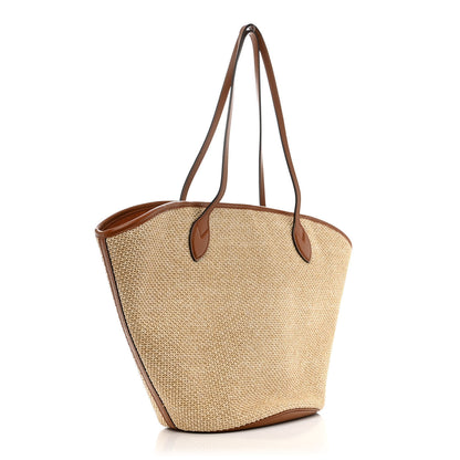 Louis Vuitton Raffia Saint Jacques Tote Caramel 4 of 11