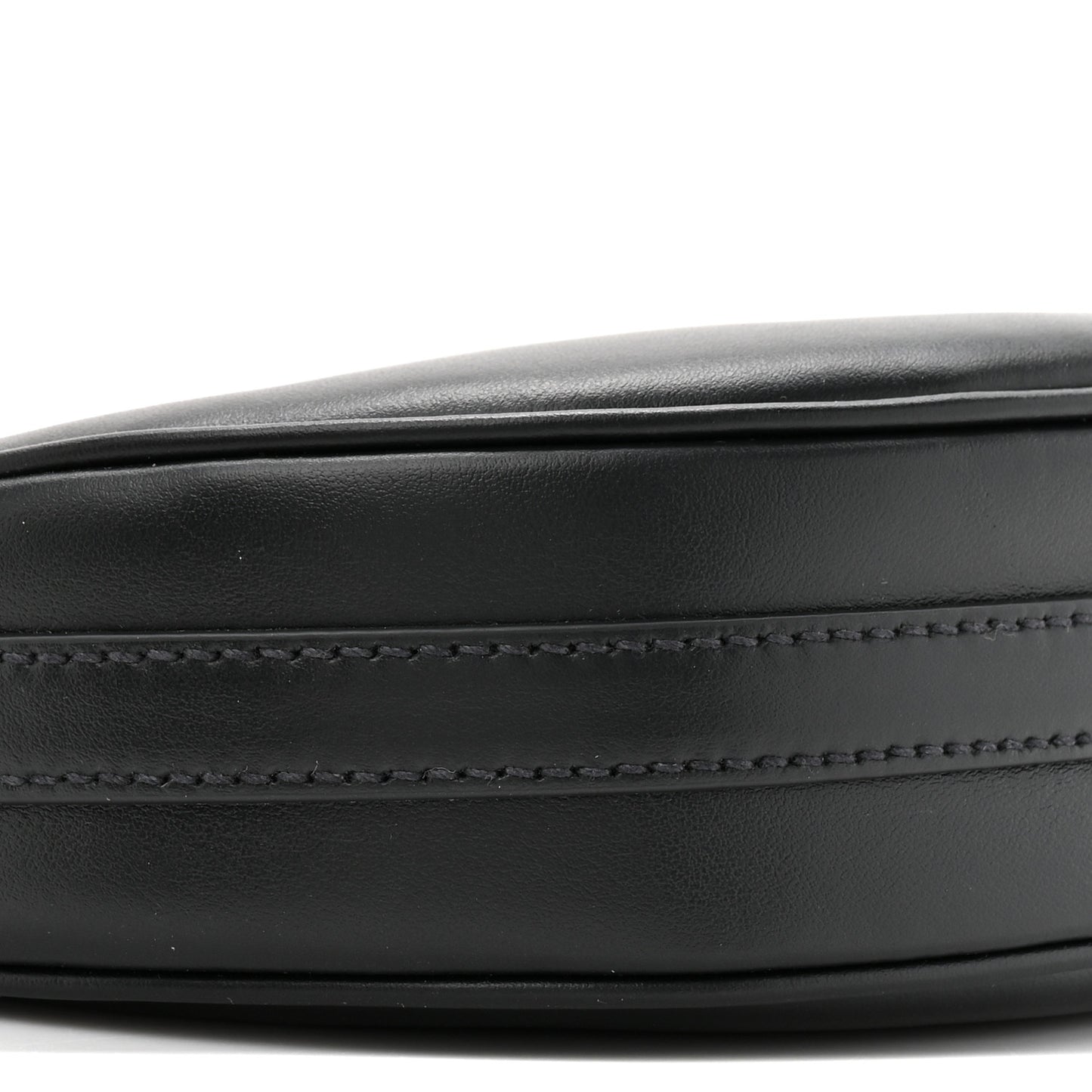 Soft Calfskin Mini Arque Shoulder Bag Black
