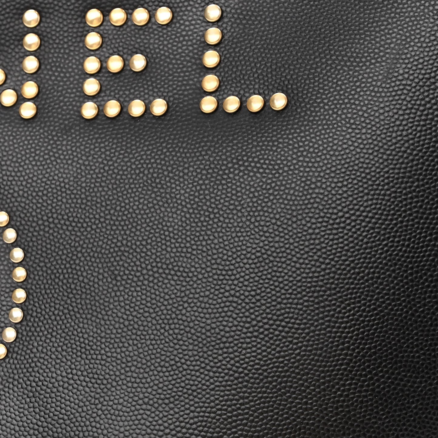 Caviar Small Studded Deauville Tote Black