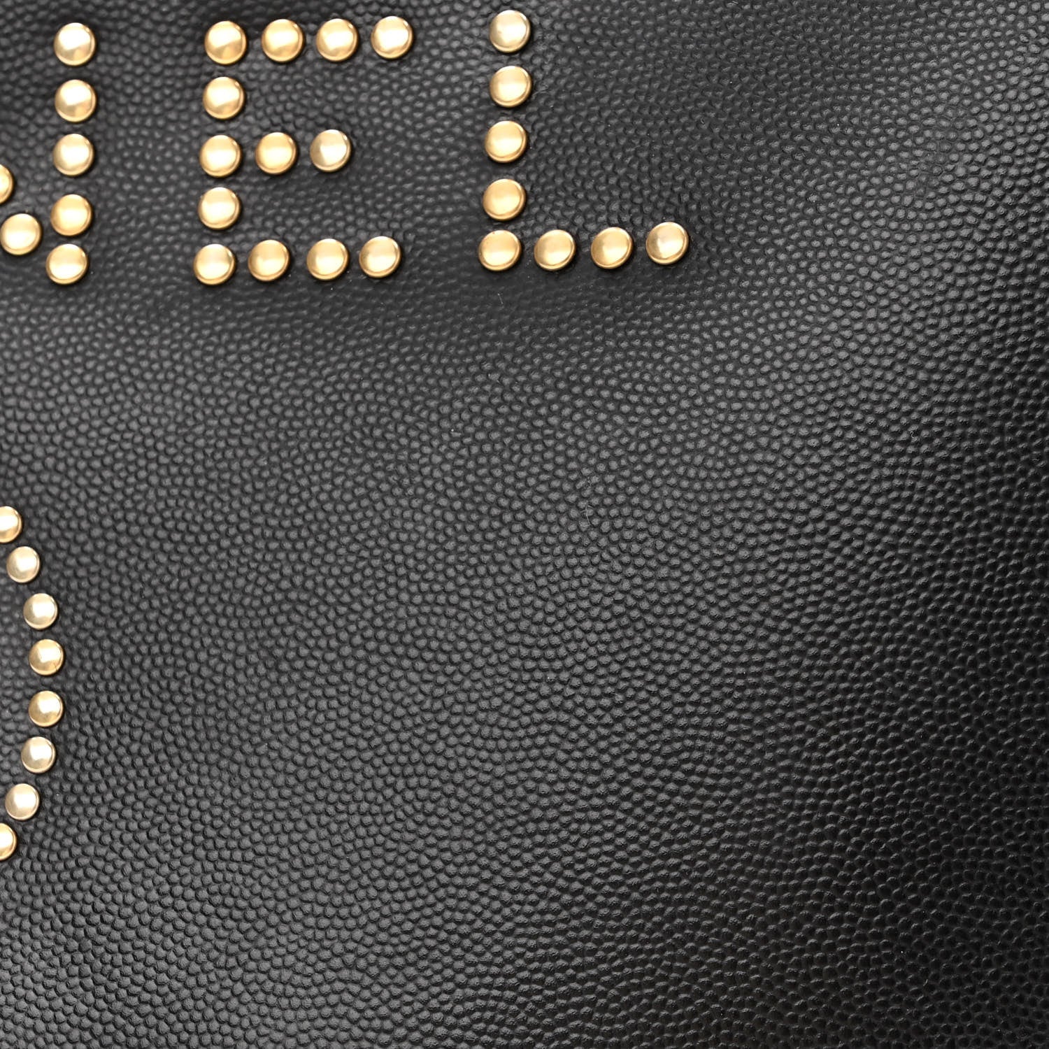 Chanel Caviar Small Studded Deauville Tote Black 11 of 12