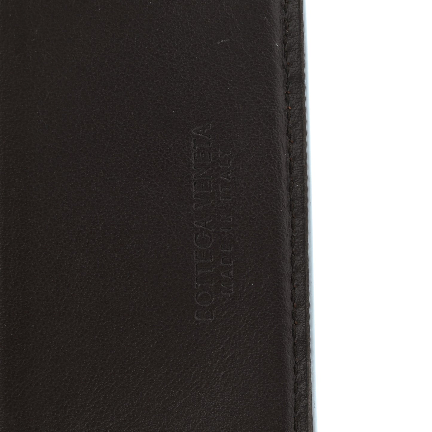 Nappa Intrecciato Bi-Fold Wallet Ebano