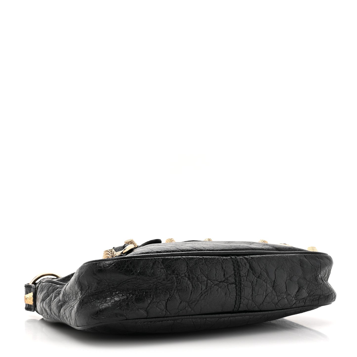 Agneau Giant 12 Gold Hardware Hip Black
