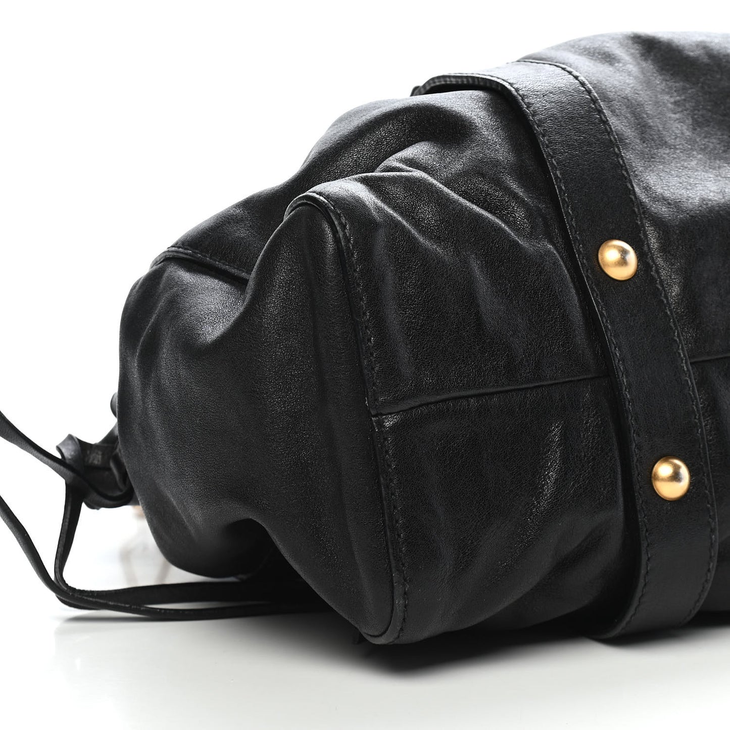 Vitello Lux Top Handle Satchel Black