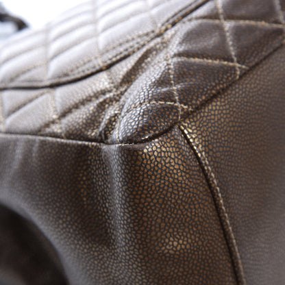 Chanel Metallic Caviar Quilted Grand Shopping Tote GST Bronze 11 of 12