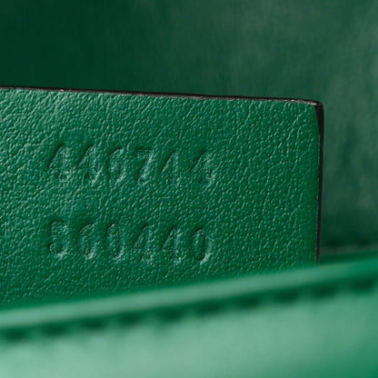 Gucci Calfskin Matelasse Mini GG Marmont Shoulder Bag Emerald Green 7 of 12