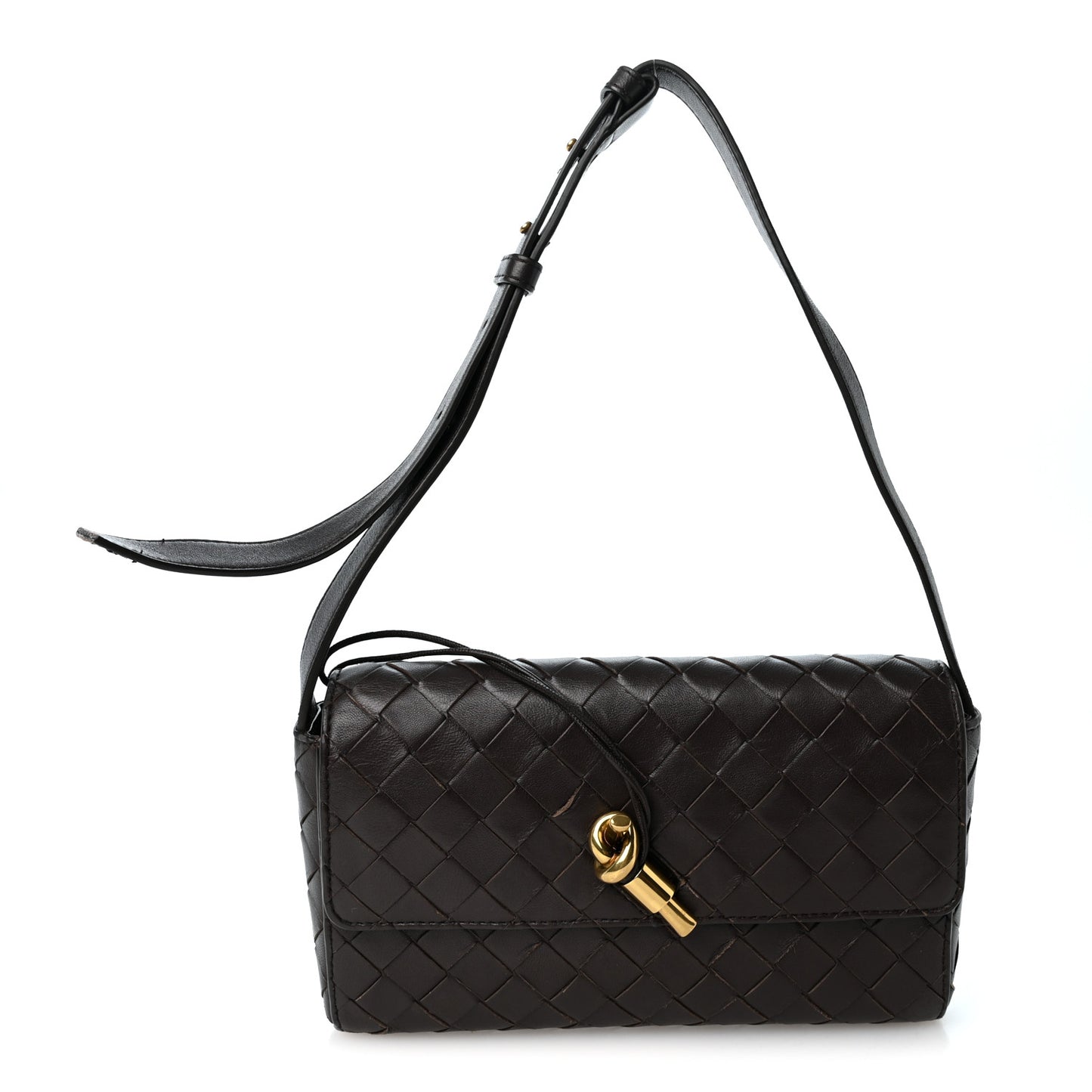Nappa Intrecciato Andiamo Shoulder Bag Fondant