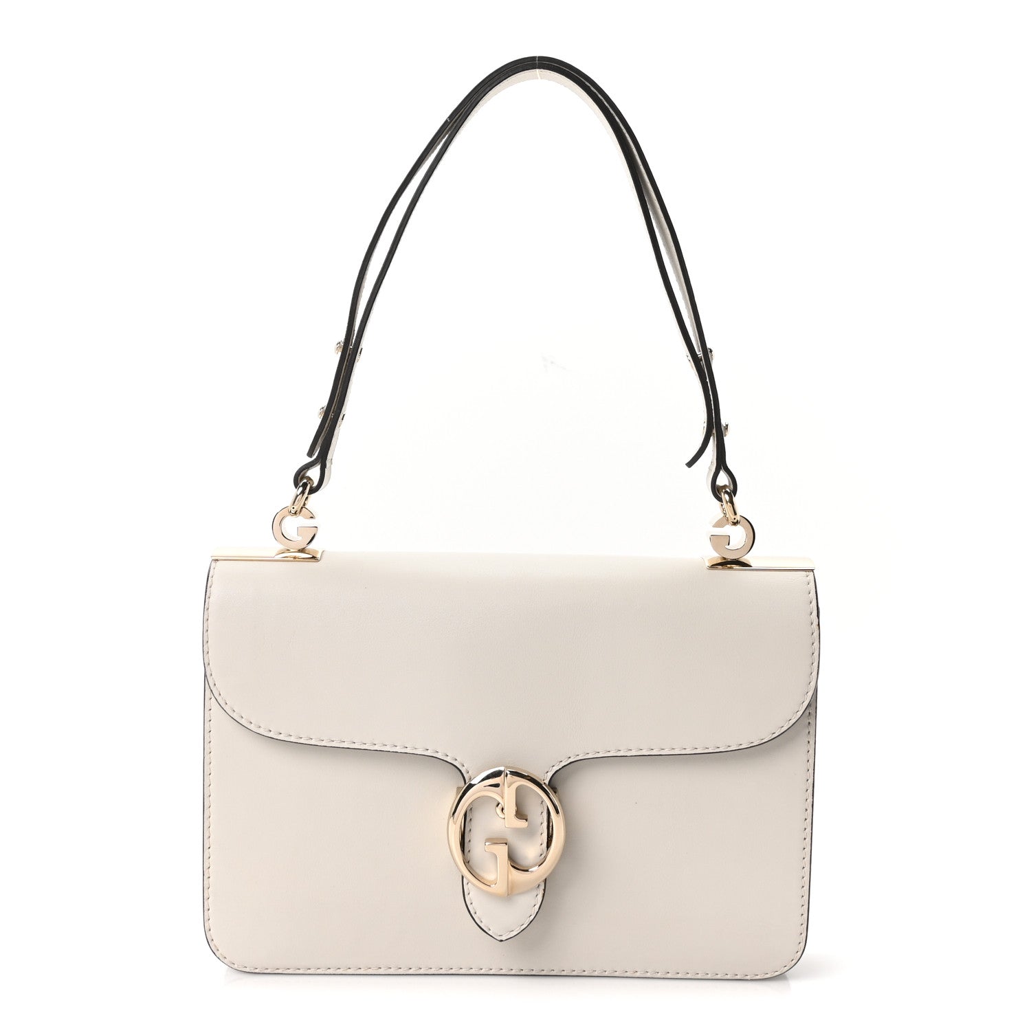 Gucci Calfskin Medium 1973 Shoulder Flap Bag Ivory 2 of 10