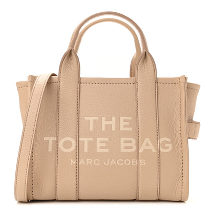 Marc Jacobs Grained Calfskin Small The Tote Bag Taupe 1 of 10
