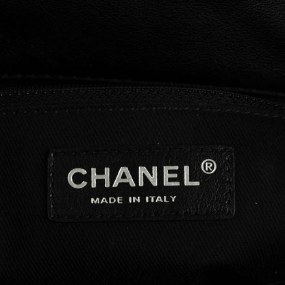 Chanel Calfskin Quilted In the Business North South Tote Black 6 of 7
