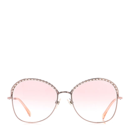 Chanel Pearl Sunglasses 4246-H Pink Gold 2 of 7