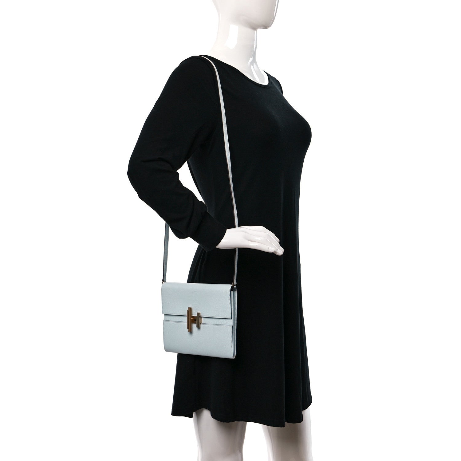 Hermes Chevre Mysore Cinhetic To Go Wallet Bleu Brume 2 of 8