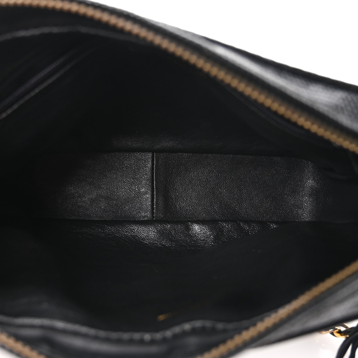 Chanel Lizard Quilted Small Tassel Camera Case Black 5 of 10