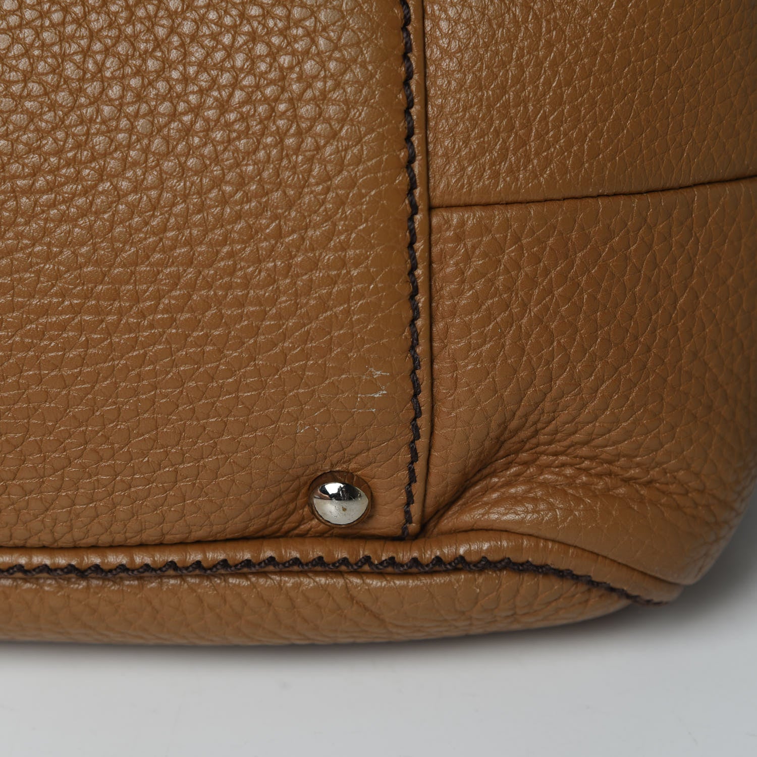 Chanel Calfskin Small Tassel Bowler Light Brown 14 of 22