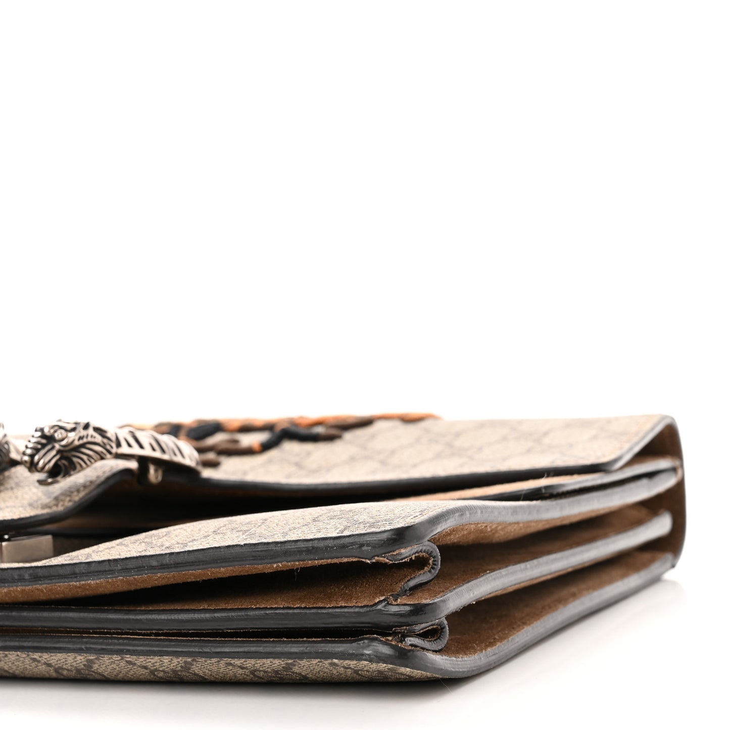 GG Supreme Monogram Bee Embroidered Medium Dionysus Shoulder Bag Taupe