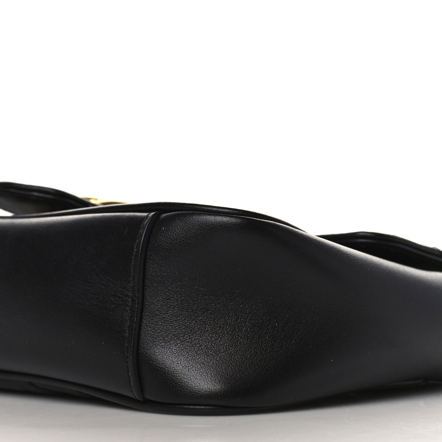 Calfskin Matelasse Mini GG Marmont Shoulder Bag Black