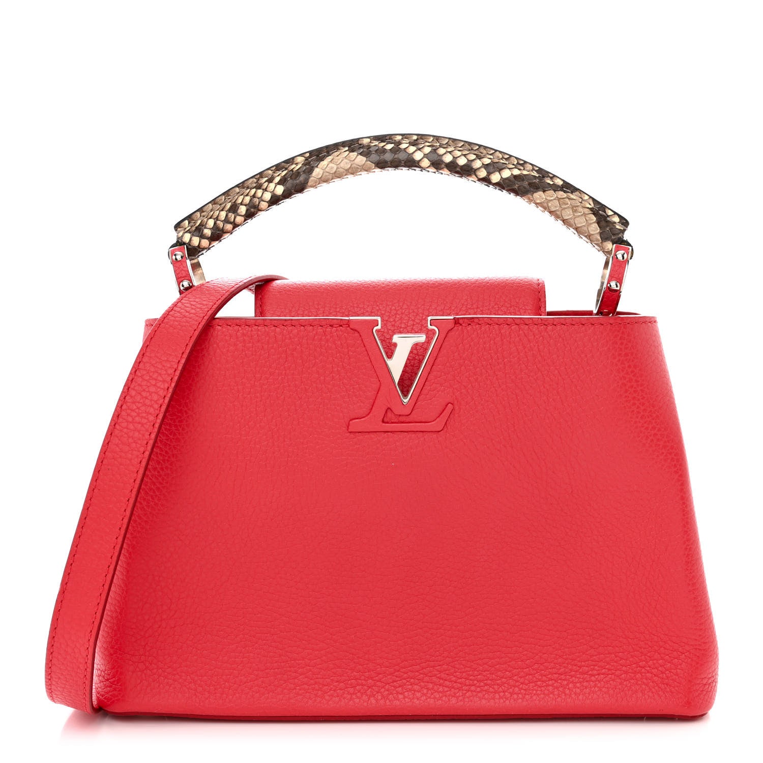 Louis Vuitton Taurillon Snakeskin Capucines BB Rubis 1 of 11