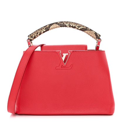 Louis Vuitton Taurillon Snakeskin Capucines BB Rubis 1 of 11