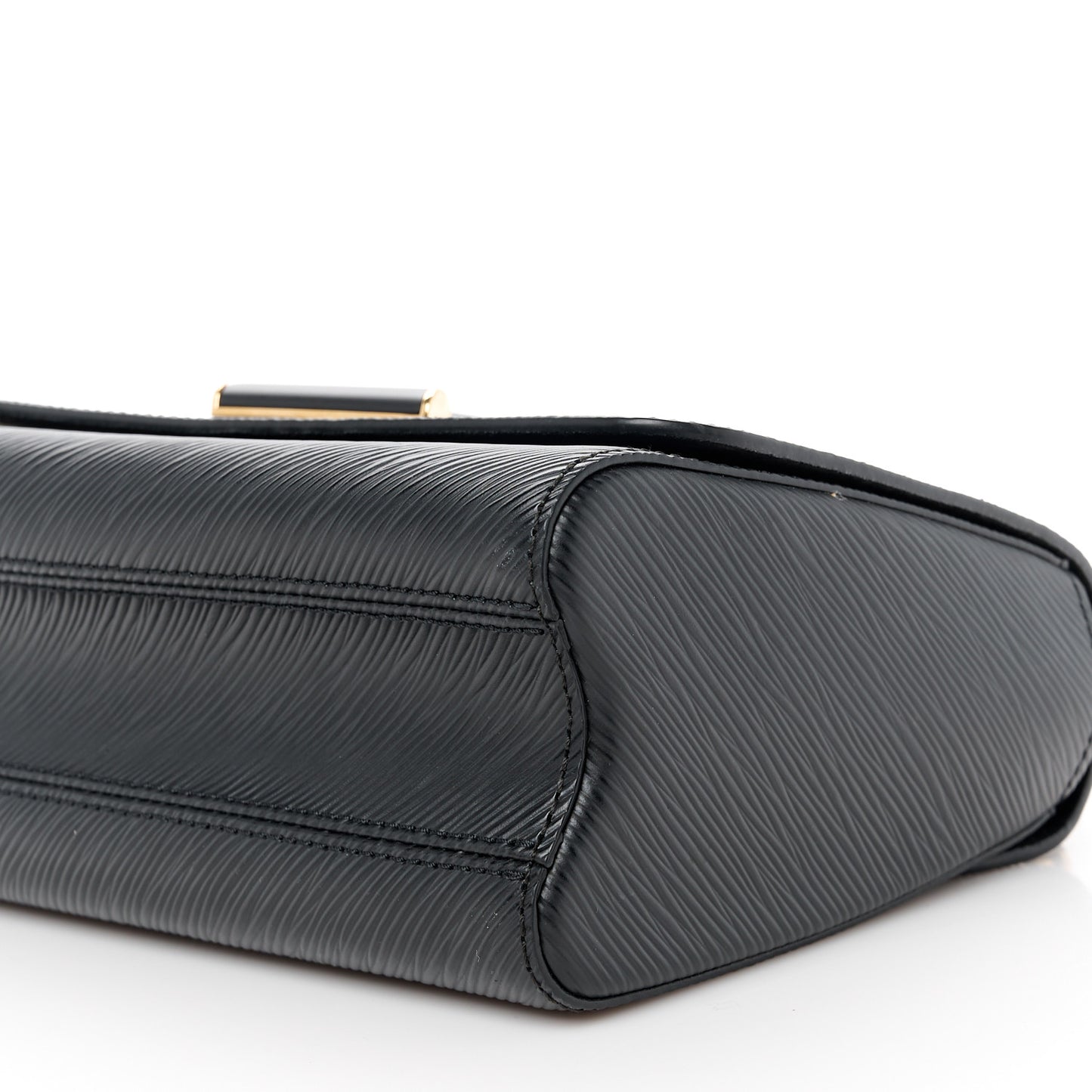 Epi Twist Shoulder Bag MM Matte Black Gold