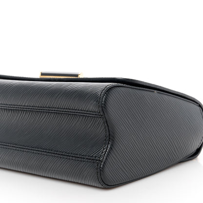 Louis Vuitton Epi Twist Shoulder Bag MM Matte Black Gold 11 of 12