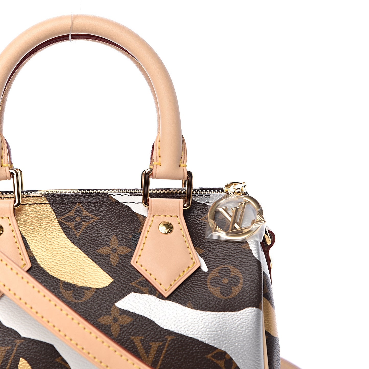 X LOL Monogram Speedy BB Gold Silver
