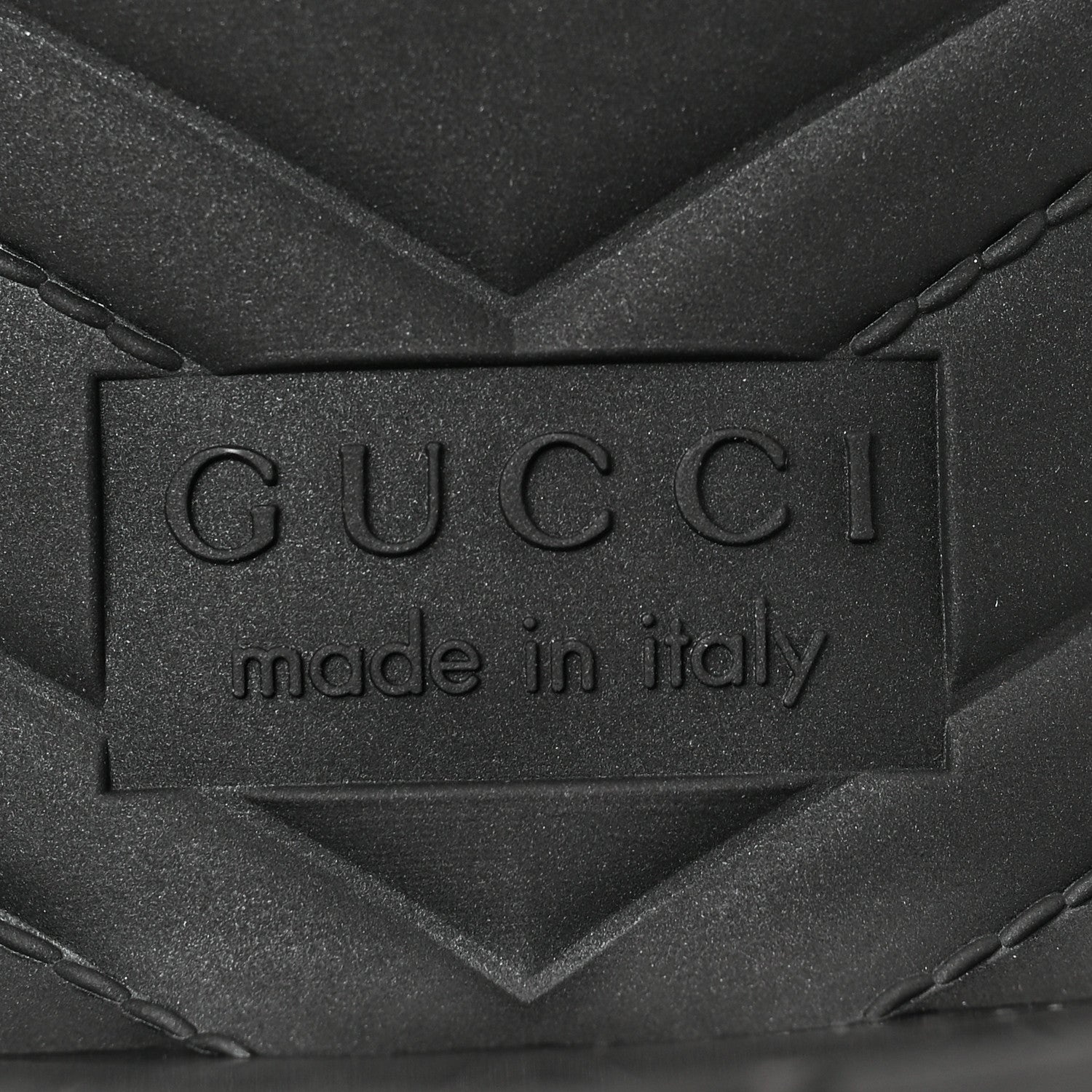 Gucci Rubber Gucci Logo Womens Platform 20/60mm Slide Sandals 37 Black 6 of 8
