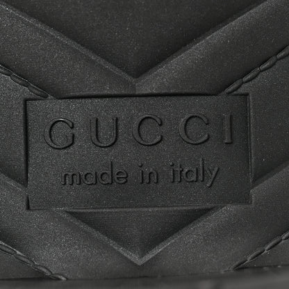 Gucci Rubber Gucci Logo Womens Platform 20/60mm Slide Sandals 37 Black 6 of 8