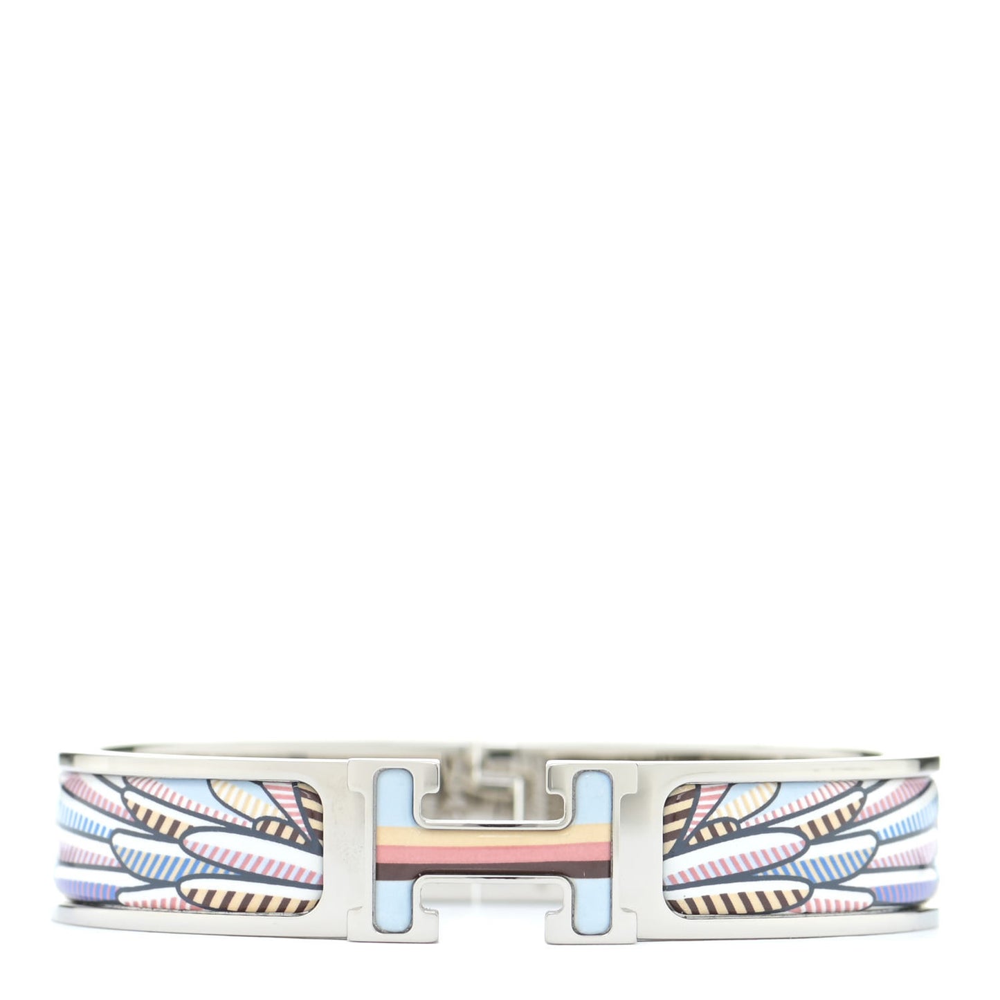 Enamel Narrow Pegase Pop Clic Clac H Bracelet PM Album De Soie Bis