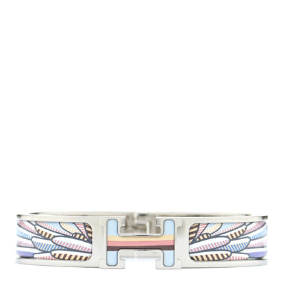 Hermes Enamel Narrow Pegase Pop Clic Clac H Bracelet PM Album De Soie Bis 1 of 6