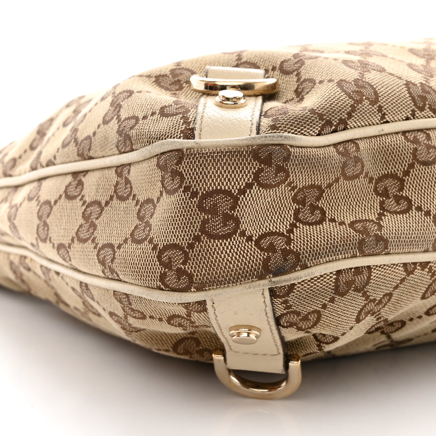 Monogram Large Abbey D Ring Hobo Off White